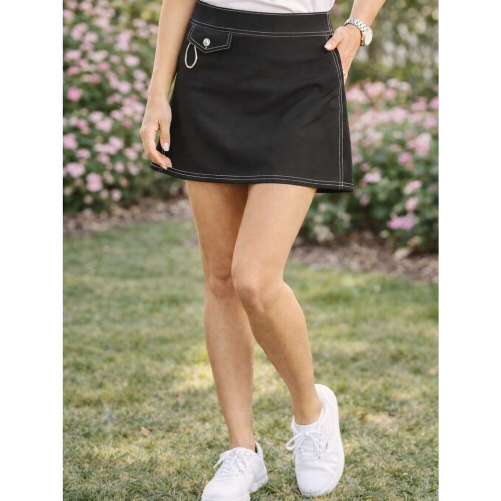 Birdwell Beach Britches white stitching Tennis Golf skirt